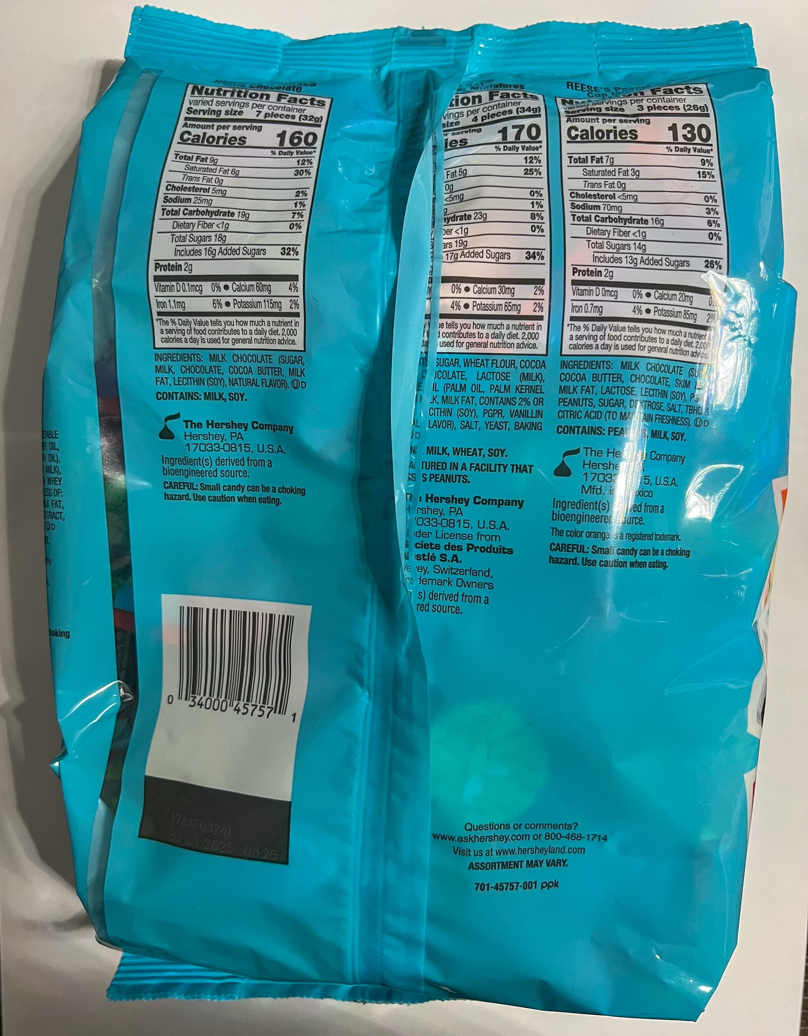 Hershey's KitKat Reese's Assortment Bag, 165 Ct. - 45.4 oz