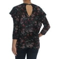 thumbnail image 3 of Free People Womens People Dock Street Knit Blouse, Black, Small, 3 of 3
