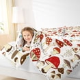 thumbnail image 4 of Feelyou Kawaii Red Mushroom Full Size Comforter Sets, Cartoon Botanical Plant Bedding Comforter Set, Teens Kids Boys Girls Reversible Bedding Sets, Microfiber Bedroom Decor, 3pcs, 4 of 8