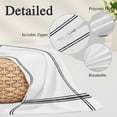 thumbnail image 3 of Pure White Pillow Covers 12"x20", Simple Solid Color Soft Brushed Microfiber Breathable Throw Pillow Covers, Decorative Pillowcase with Zipper for Couch Sofa Bedroom Living Room, 3 of 9
