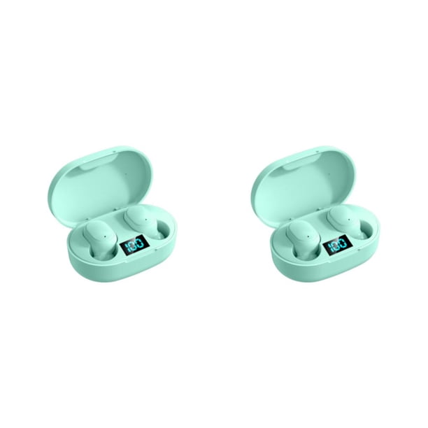 Methold compatibilidad con bluetooth 5.0 auriculares inalámbricos en la oreja auriculares deportivos caminar música reproducir auriculares Verde 2Conjunto