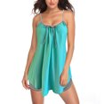 thumbnail image 6 of Sngxgn Women's Swimsuit Bathing Suit V Neck Ruffled Swimwear Adjustable Straps(Sky Blue,S), 6 of 7