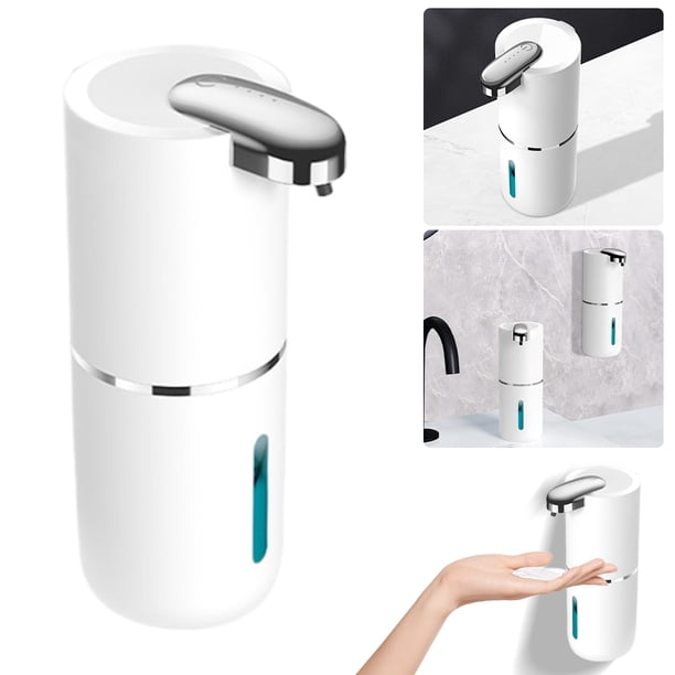 Bomba Jabón Eléctrica Lavadora Manos Automática 380ml Montada en La Pared para Baño Y
