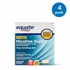 Equate Uncoated Nicotine Gum Stop Smoking Aid Original Flavor, 4 mg, 170 Ct(Pack of 4)