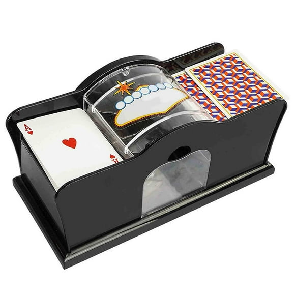 Card Shuffler Machine, Manual Hand cranked Card Shuffler, Card Manual Cards Shuffler with Easy Hand Cranked System, for Home Card Game