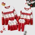 thumbnail image 1 of Conjuntos familiares navideños a juego Sudaderas Estampado de renos por todas partes Ropa de manga raglán, 1 of 5