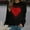 Black, variant on SuTry Womens Valentine's Romantic Heart Print Pullover Fall Winter Long Sleeve Round Neck Fashion Casual Sweatshirt(Pink,L)
