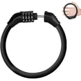 thumbnail image 1 of Candado para bicicleta, Candado para bicicleta con cable de acero, Mini candado para bicicleta, Bicicleta negra, 1 of 5