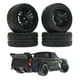 thumbnail image 4 of 4x Neumáticos para coche RC 1/16, repuestos modificados, piezas de coche, ruedas de hobby para coche, neumáticos, ruedas Negro, 4 of 7