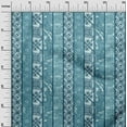 thumbnail image 3 of oneOone Cotton Poplin Teal Blue Fabric Block Print Sewing Craft Projects Fabric Prints By Yard 56 Inch Wide, 3 of 4