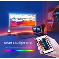 thumbnail image 2 of Trousse de Bande Lumineuse LED RGB USB – Rétroéclairage TV LED Étanche 5050 avec Télécommande à 24 Touches pour Éclairage d'Ambiance (5V-5050-30RVB Étanche (Coloré), Musique 20 Touches Étanche 3 Mètres 90 Lumières), 2 of 4