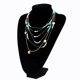 thumbnail image 3 of BohoCollar Cadena Múltiples Capas Color Turquesa con Borla Oro para Mujeres Fernando La borla, 3 of 7