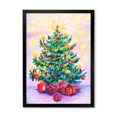 thumbnail image 3 of Designart Beautiful Christmas Tree Art Traditional Framed Wall Art, 3 of 4