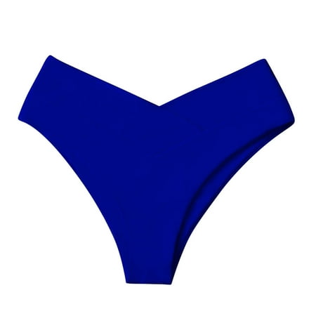 UFOUND Women Vintage Bikini Bottom Swimwear Briefs Summer Hawaii Beachwear Bikini Bottom Side Tie Thong Bathing Swimbottom Soft