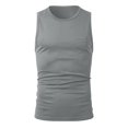 thumbnail image 1 of Camiseta sin mangas deportiva para hombre: camiseta interior elástica y transpirable para entrenar, poliéster, M-XL, 1 of 5