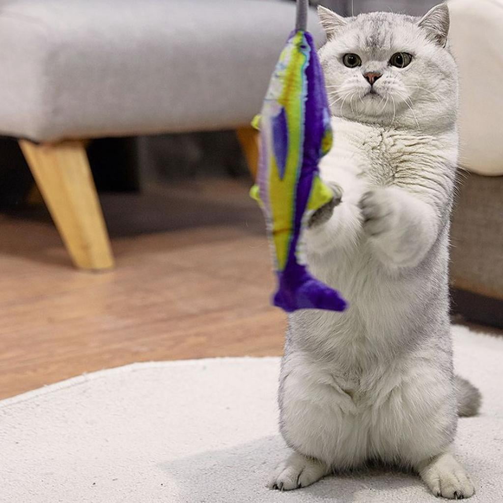 EHJRE 2x Flopping Fish Dancing Toy Catnip Interactive Playing Cat Toy