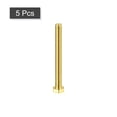 thumbnail image 3 of Unique Bargains Brass Hex Bolts, M5x50mm 5 Pack Fully Thread Grade 4.8 Machine Screws, 3 of 4