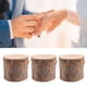 thumbnail image 4 of 3 unids / set caja de anillos de madera DIY soporte de anillos de boda portador rústico caja contenedor de joyería para el día de San Valentín aniversario de compromiso ANGGREK Otros, 4 of 8