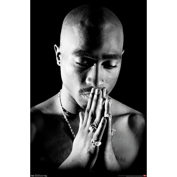 Tupac - Praying Wall Poster, 22.375" x 34"