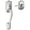 Silver, variant on Schlage Fe285-Cam-Acc-Cam-Rh Camelot Lower Handle Set For Electronic Keypad