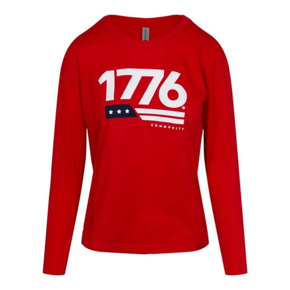 1776® Women's Long Sleeve Tee (Red)