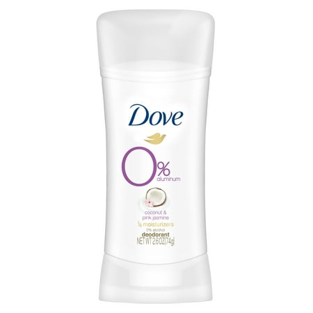 Dove 0% Aluminum Deodorant Coconut and Pink Jasmine (Best Deodorant No Aluminum)