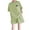 Green, variant on Vunhao Toddler Girls Rabbit Print Two Piece Outfit Sets Size 5-6 Animal Print Short Sleeve Top and Shorts Loose Fit Big Girls Birthday Daily Wear,Green,Size 5 T