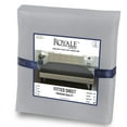 thumbnail image 5 of Royale Linens Fitted Sheet Queen - Brushed Hotel Quality 1800 Ultra- Soft Wrinkle & Fade Resistant - Bottom Sheet - Deep Pocket Stretches Up to 16" - Fitted Sheet Only - Elastic Sheet (Queen, Silver), 5 of 10