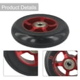thumbnail image 5 of 100mm Pro Scooter Wheels with Bearings Aluminum Alloy Wheel Hub High Elasticity Red And Black, 5 of 9