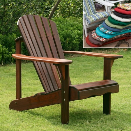 Adirondack Chair - Belham Living Richmond Curveback Shorea Deluxe Adirondack Chair with Optional Cushion