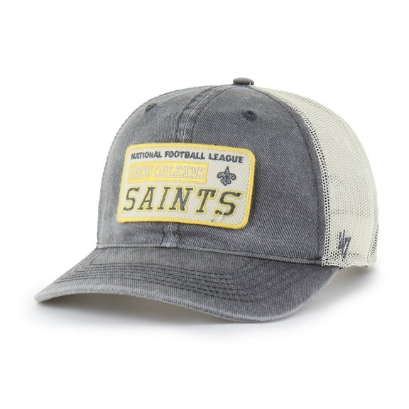 Men's '47 Charcoal New Orleans Saints Canteen Relaxed Trucker Adjustable Hat