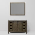 thumbnail image 5 of Marsyas 48 in W Rustic Brown Bath Vanity, Cultured Marble Countertop and 44 in Mirror, 5 of 8