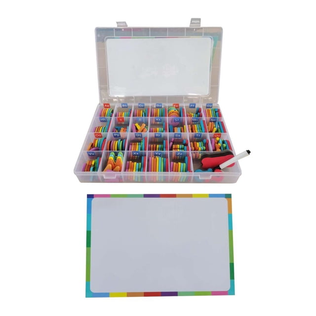 1 Paquete de Números de Pasta de Letras Magnéticas con Tablero de Juguetes de Educación Temprana con Caja - re Sunnimix Pasta de letras magnéticas