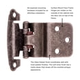thumbnail image 3 of Hickory Hardware P243-VP Vibra Pewter Surface Self-Closing 0.37 In. Offset Hinge 2-Pack, 3 of 5