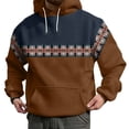 thumbnail image 1 of PMUYBHF Chandail pour Homme Hommes Drôle Hommes Hiver Printemps Décontracté Col Rond Manches Longues Chandail à Capuche Imprimé 3D Haut Blouse Col Ras du Cou Chandails Hommes Graphique, 1 of 5