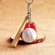 thumbnail image 3 of 2 Piezas De Aleación De Béisbol Pelota De Tenis Raqueta Colgantes Deporte Llavero perfke Llavero deportivo, 3 of 9