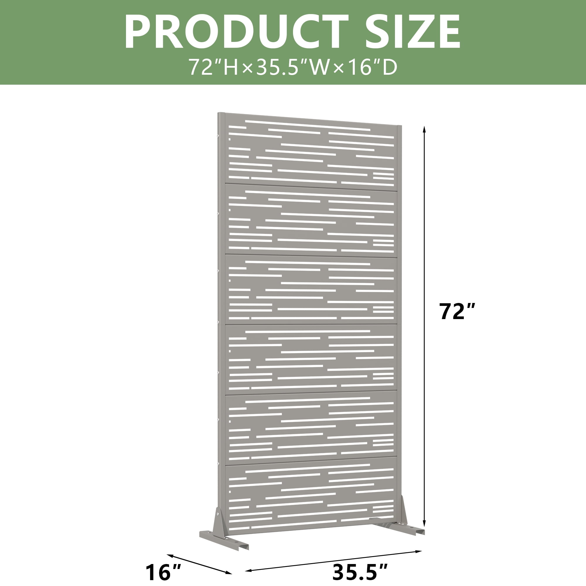 Metal Privacy Screen Panel Pattern