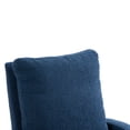 thumbnail image 5 of Upholstered Accent Lounge Arm Chair, Modern Home Theater Seatting Single Adjustable Reading Chair with Thick Seat Cushion and Backrest for Living Room Bedroom (Navy), 5 of 8