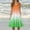 Green, variant on Hvot&aat Women’s Summer Sleeveless Ombre Short Dress Scoop Neck Pleated Summer Ruffle Tank Dresses With Pocket