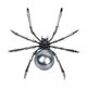 thumbnail image 1 of 6x Pendientes De Araña De Halloween Decoración De Orejas Pendientes De Botón Diseño Retro Puño De Oreja De Terror, 1 of 8
