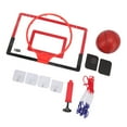 thumbnail image 4 of Aro de baloncesto en miniatura para interiores, de color rojo y negro, con diseño de rebote para un juego divertido entre padres e hijos, montaje sin orificios, 4 of 8