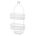 thumbnail image 4 of Acento 3-Tier Hanging Shower Caddy with Suction Cups, Rust-Resistant Bathroom Organizer, Matte White, 4 of 11