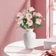 thumbnail image 5 of Ramo de rosas artificiales en miniatura | Rosas artificiales de seda para centro de mesa de boda | Decoración para el hogar y la sala de estar | Colores degradados: morado, blanco, rojo, rosa,, 5 of 6