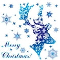 thumbnail image 7 of Walbest Christmas Window Clings Waterproof PVC Window Sticker Christmas Themed Window Decoration, Xmas Snowflake Reindeer Elk Static Sticker for Glass Windows, 7 of 7