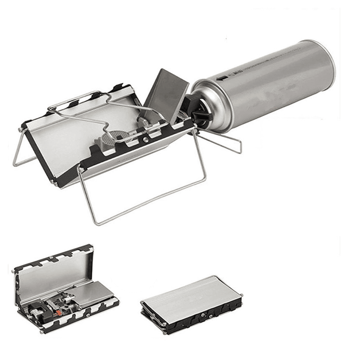 2X Camping Stove Outdoor Portable Windproof High-Power Cassette Gas Stove Picnic Accessories