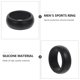 thumbnail image 4 of 4pcs Dedo Anillo Protector Deporte Silicona Anillos de Dedos Flexibles Joyería al aire libre (Negro), 4 of 7