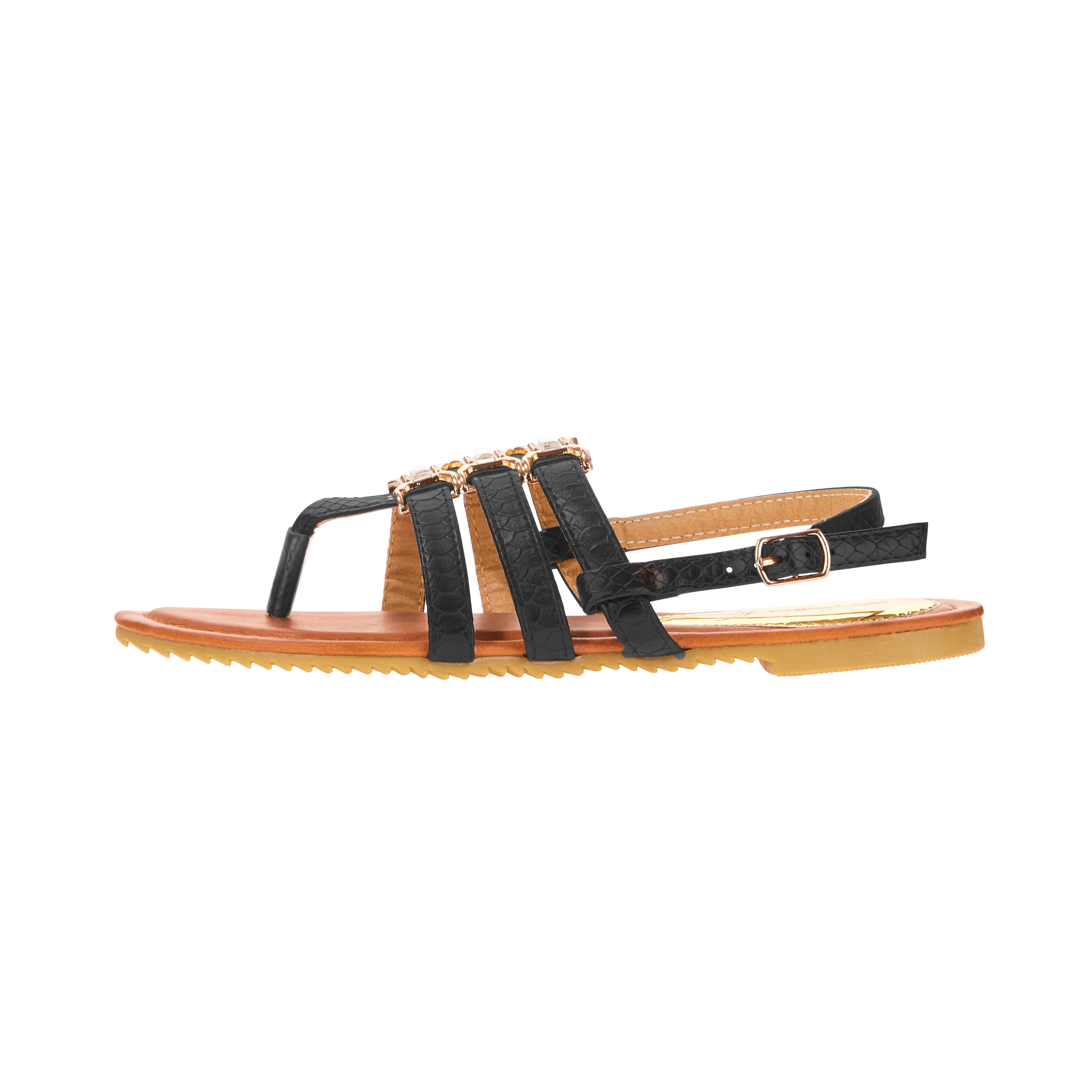 Victoria K Women's Crossover Straps Sandal's with Small Medallions