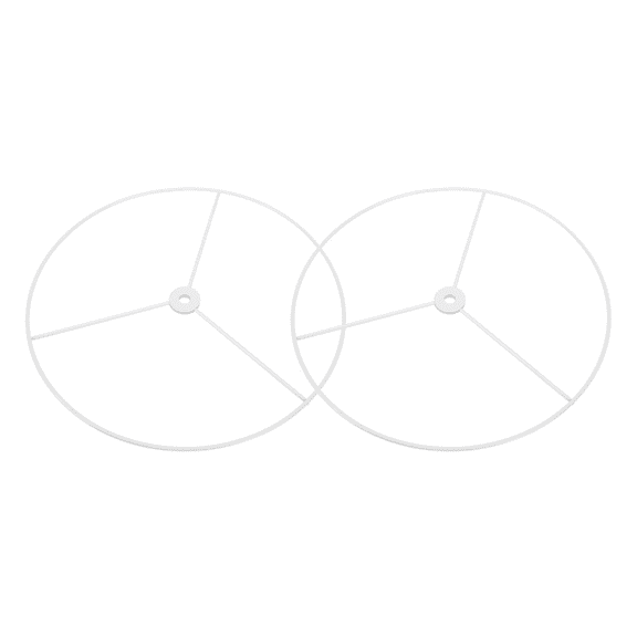 2Pcs Practical Lampshade Frame Home Light Pendant Bracket DIY Light Supply White