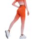 thumbnail image 1 of Pantalones de Yoga de poliéster para mujer, pantalones de cintura alta suaves transpirables para niñas, ropa deportiva para levantar la cadera Prendas para la parte inferior del cuerpo Naranja L Jumpingount AP019275-03, 1 of 6