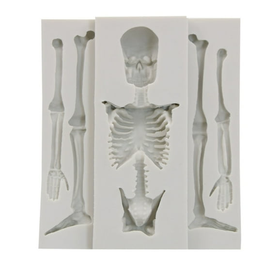 Skeleton Bone Silicone Mold Kitchen DIY Cake Baking Decoration Chocolate Fondant Mold Handmades Plasters Tool
